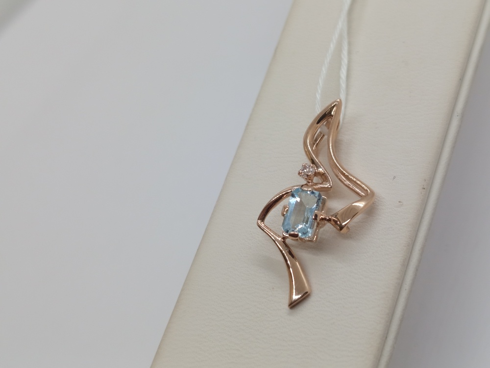 ПОДВЕСКА С КАМНЯМИ (Au 585)