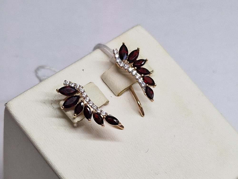 СКМИ585 СЕРЬГИ С КАМНЯМИ (Au 585)