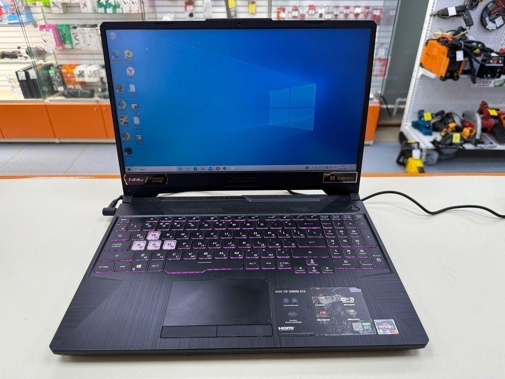 Ноутбук ASUS; Ryzen 7 4800H, GeForce RTX 3050, 8 Гб, 512 GB, Нет