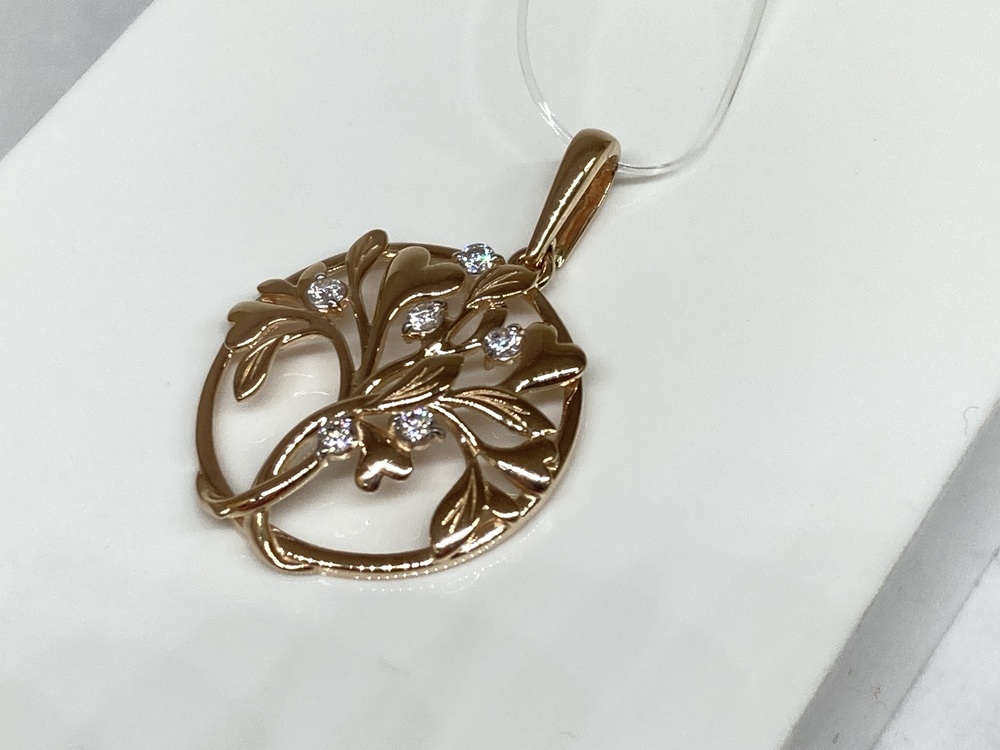 ПОДВЕСКА С КАМНЯМИ (Au 585)