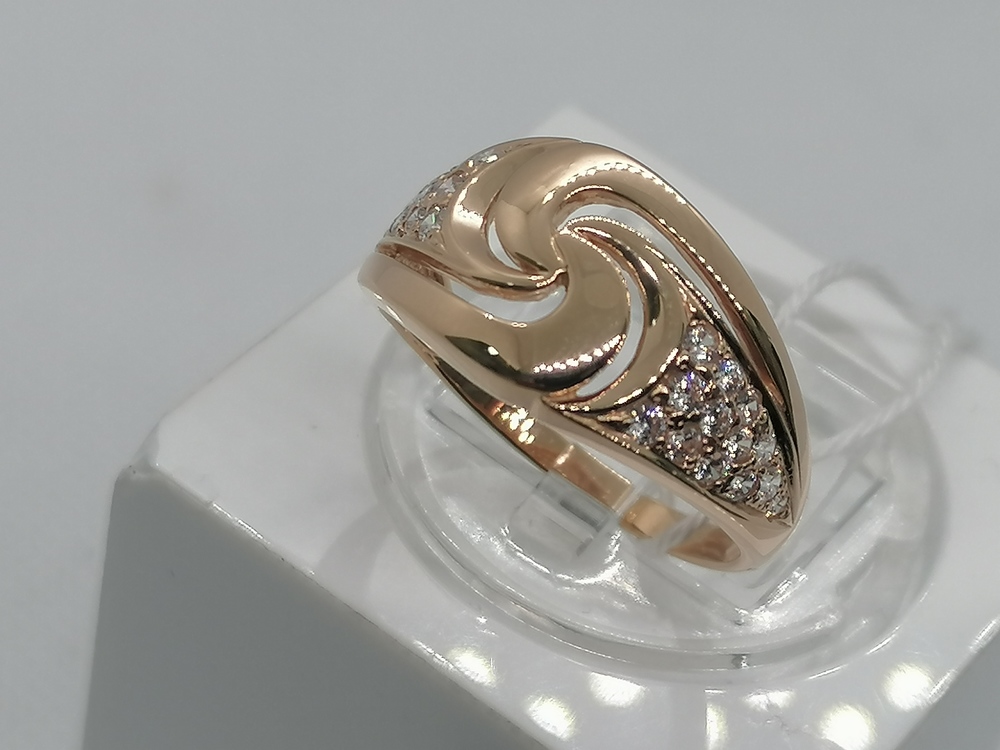 КОЛКМИ585 КОЛЬЦО С КАМНЯМИ (Au 585)