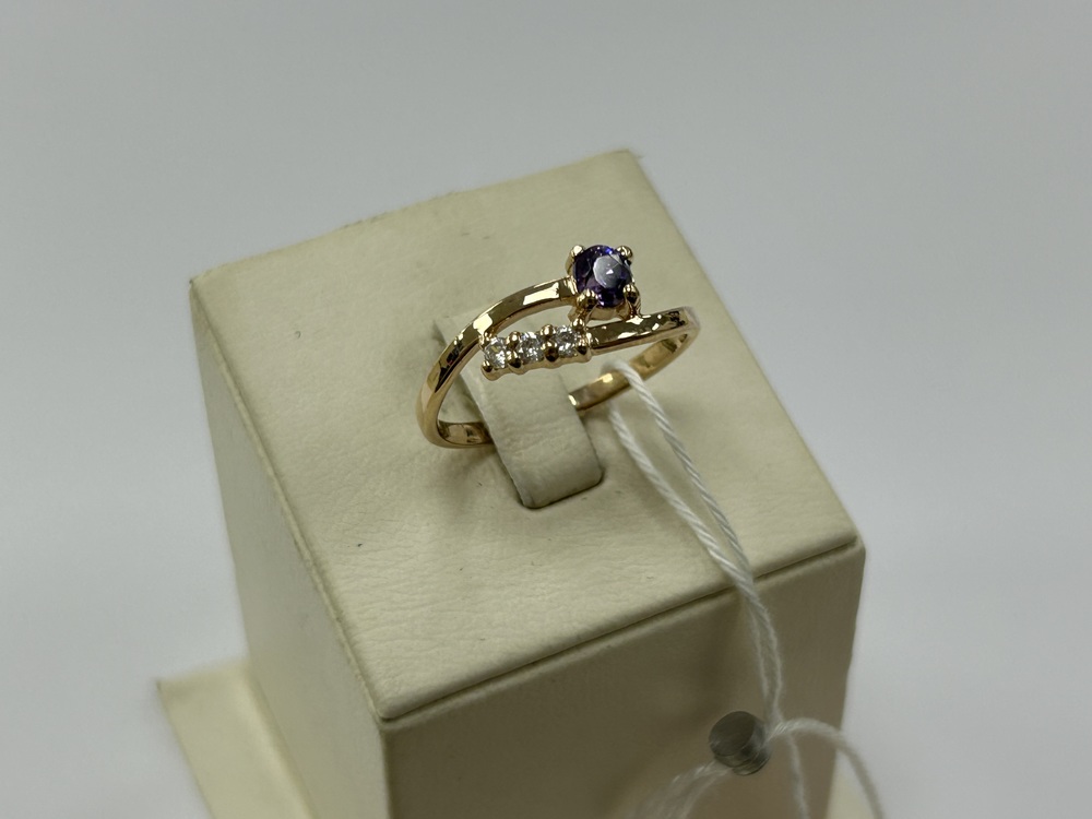 КОЛЬЦО С КАМНЯМИ (Au 585)