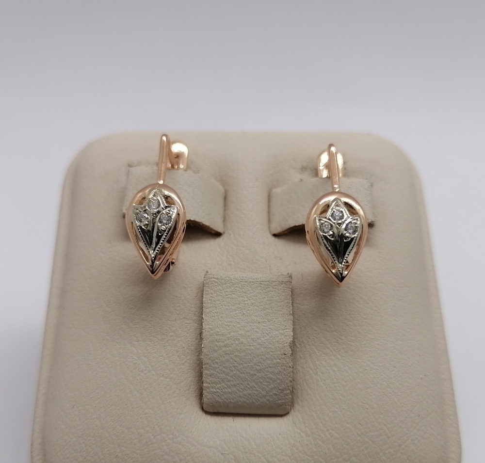 СКМИ585 СЕРЬГИ С КАМНЯМИ (Au 585) СКМИ585 СЕРЬГИ С КАМНЯМИ (Au 585)