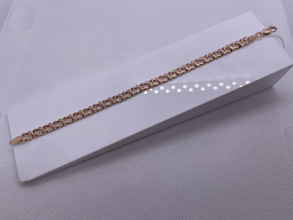 БЛБ585 БРАСЛЕТ ПОЛНОВЕСНЫЙ Бисмарк (Au 585)