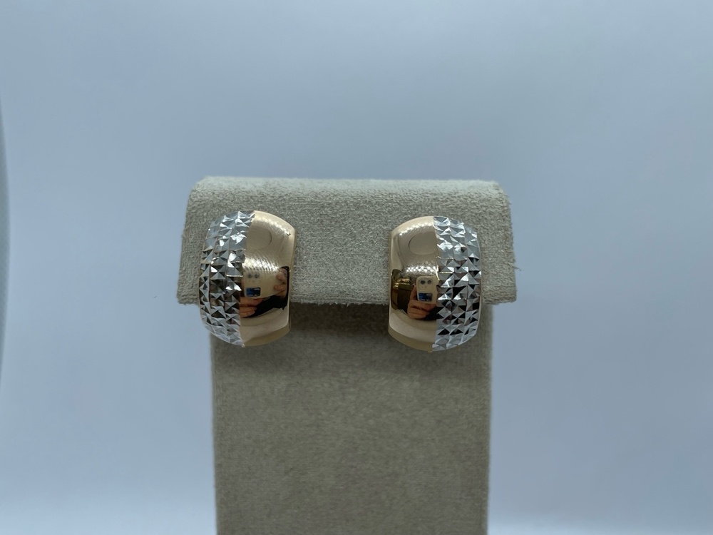 СБКМ585 СЕРЬГИ БЕЗ КАМНЯ (Au 585)