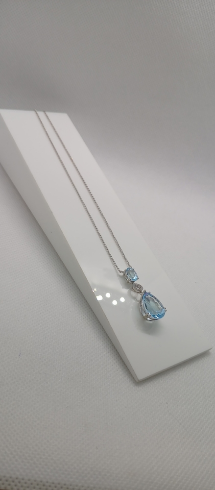 КОЛЬЕ С КАМНЯМИ Au 585