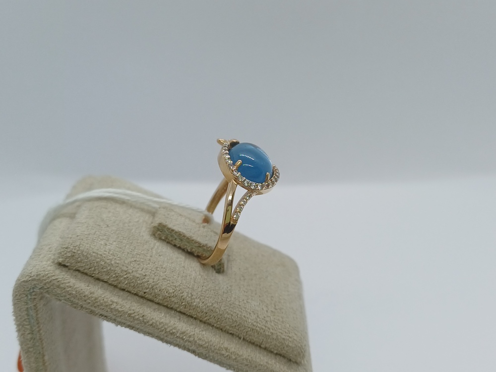 КОЛКМИ585 КОЛЬЦО С КАМНЯМИ (Au 585)