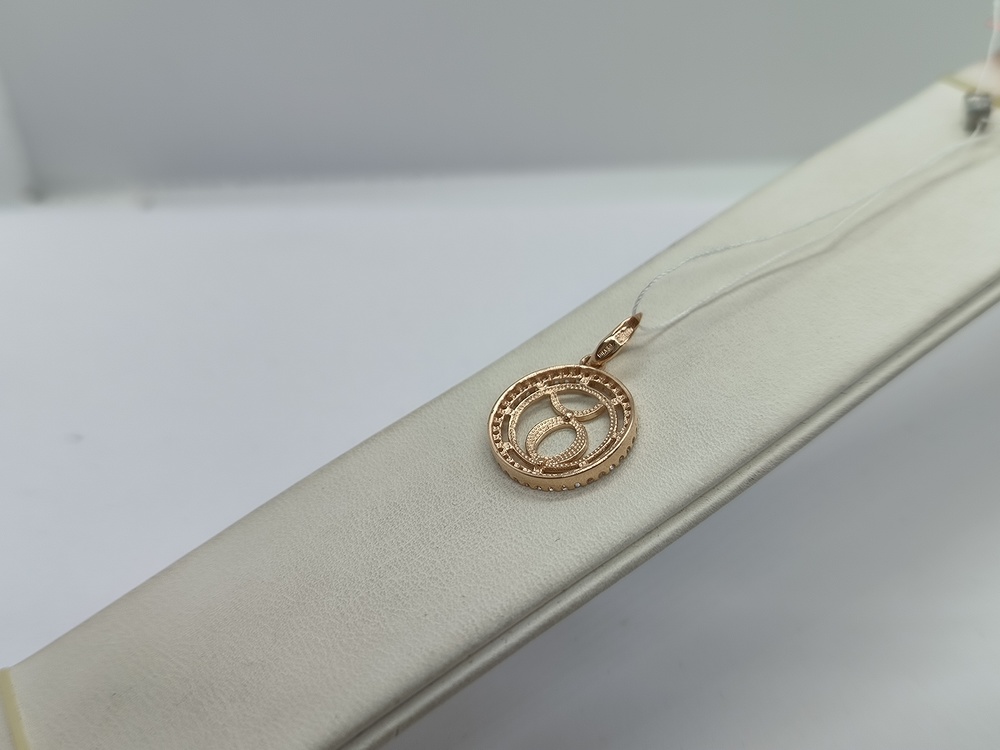 ПОДЗЗТ585 ПОДВЕСКА ЗНАК ЗОДИАКА ТЕЛЕЦ (Au 585)