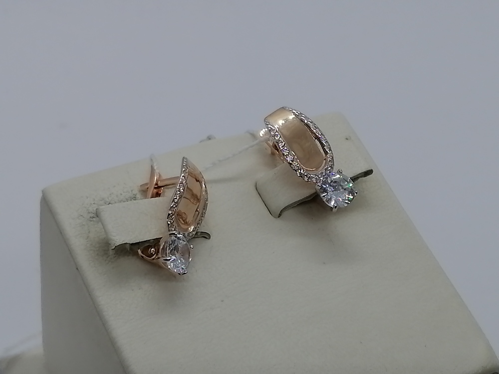 СЕРЬГИ С КАМНЯМИ (Au 585)