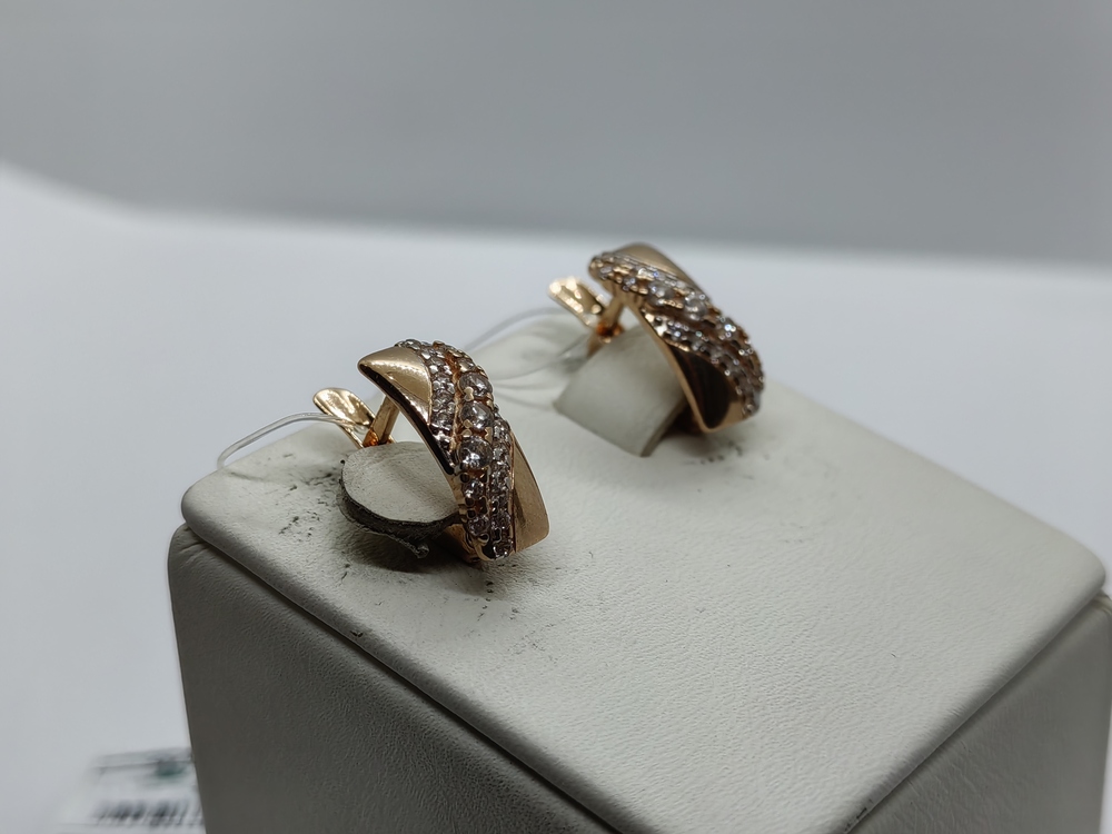 СЕРЬГИ С КАМНЯМИ (Au 585)