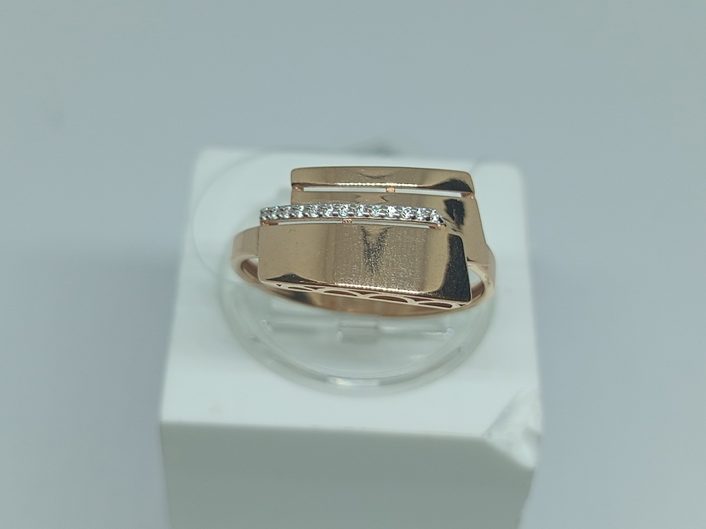 КОЛЬЦО С КАМНЯМИ (Au 585)