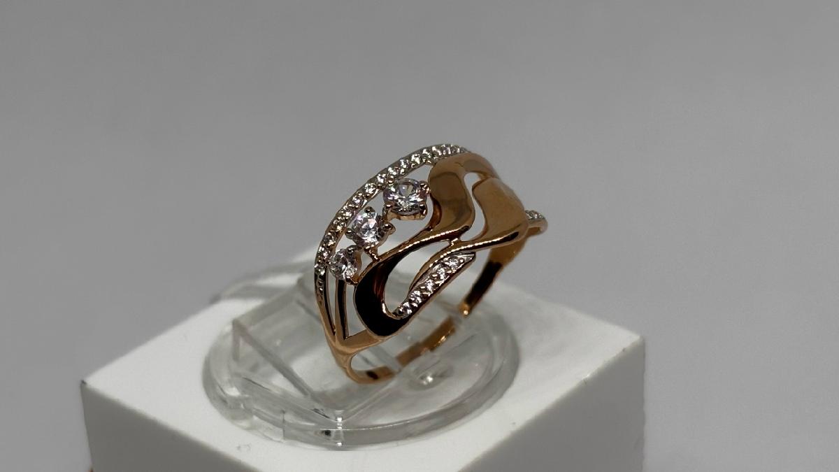 КОЛКМИ585 КОЛЬЦО С КАМНЯМИ (Au 585)