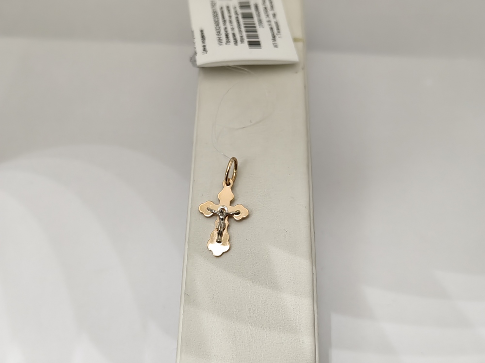 ПОДВЕСКА КРЕСТ без камня (Au 585)