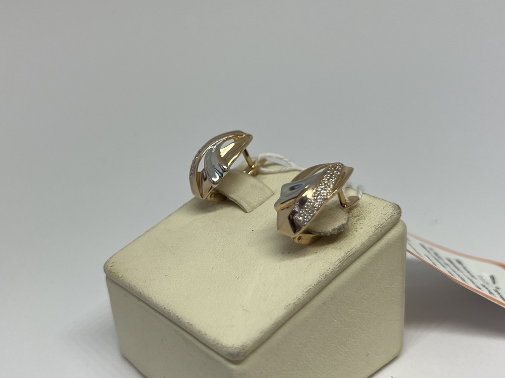 СКМИ585 СЕРЬГИ С КАМНЯМИ (Au 585)