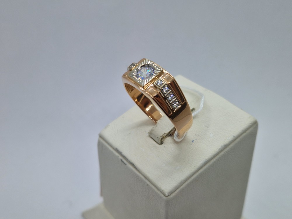 ПЕЧАТКА С КАМНЯМИ (Au 585)