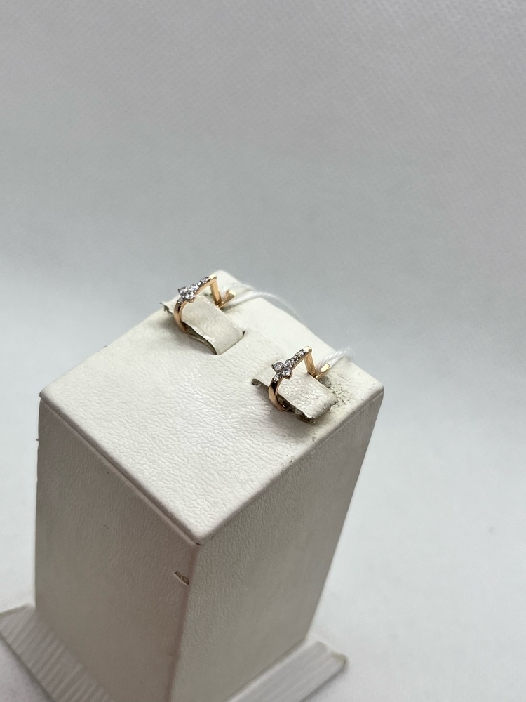 СКМИ585 СЕРЬГИ С КАМНЯМИ (Au 585)