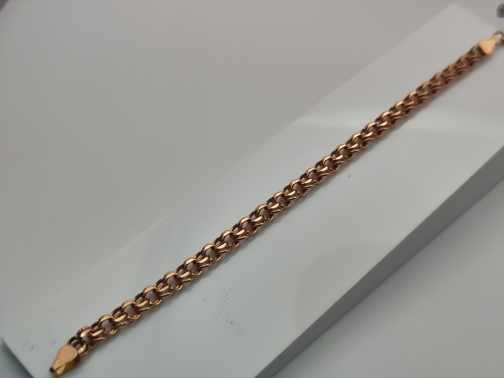 БРАСЛЕТ ПУСТОТЕЛЫЙ Бисмарк (Au 585)