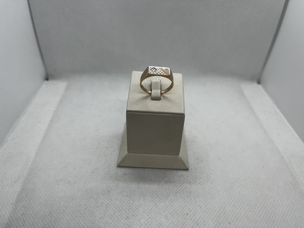 КОЛЬЦО ПЕЧАТКА с камнем (Au 585)