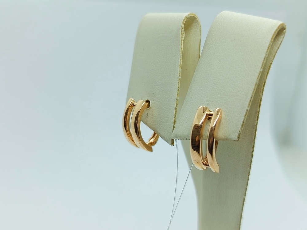 СЕРЬГИ БЕЗ КАМНЯ (Au 585)