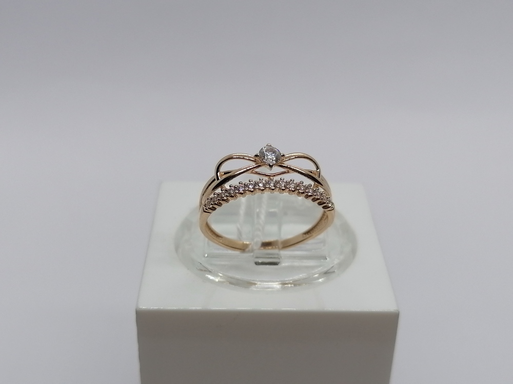 КОЛКМИ585 КОЛЬЦО С КАМНЯМИ (Au 585)