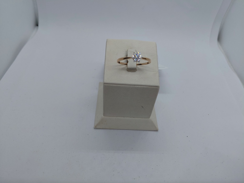 КОЛЬЦО С КАМНЯМИ (Au 585)