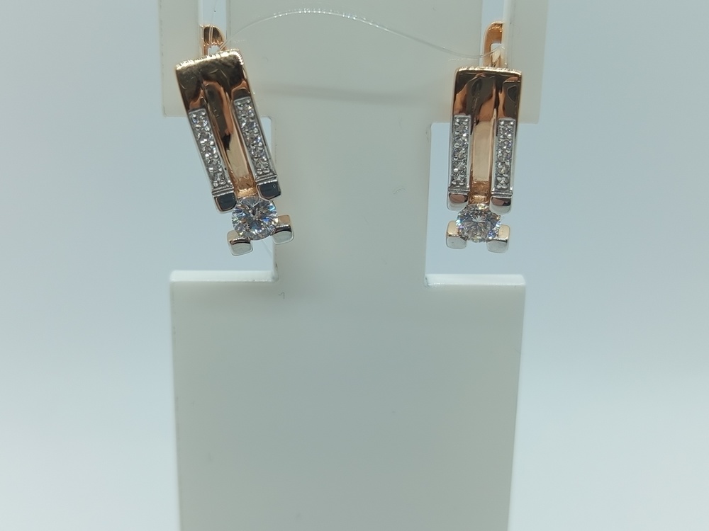 СЕРЬГИ С КАМНЯМИ (Au 585)