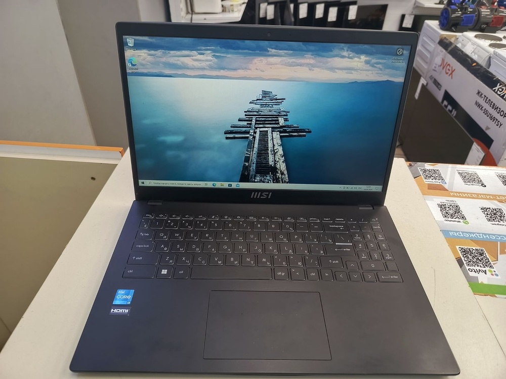 Ноутбук MSI Modern 15; Core i3-1215U, Intel UHD Graphics, 8 Гб, 256 Гб, Нет