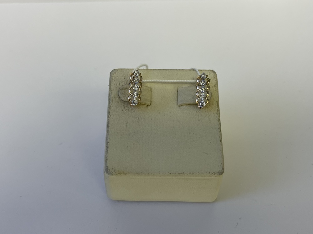 СЕРЬГИ С КАМНЯМИ (Au 585)