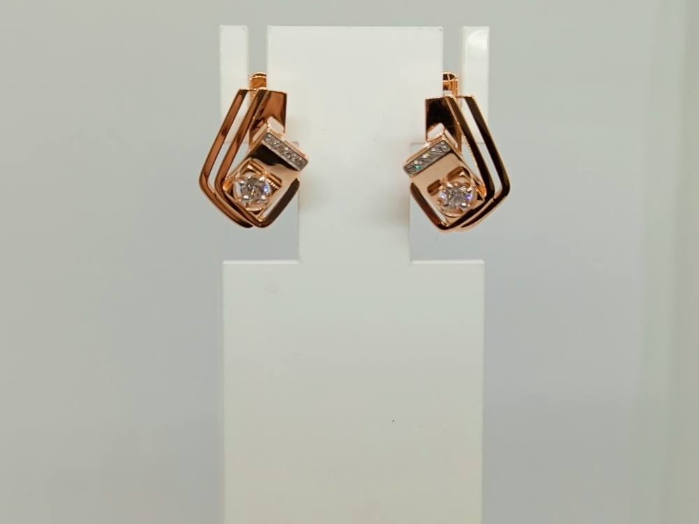 СЕРЬГИ С КАМНЯМИ (Au 585)