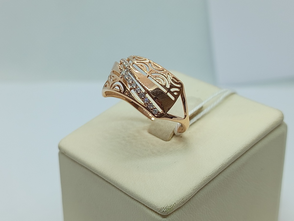 КОЛКМИ585 КОЛЬЦО С КАМНЯМИ (Au 585)
