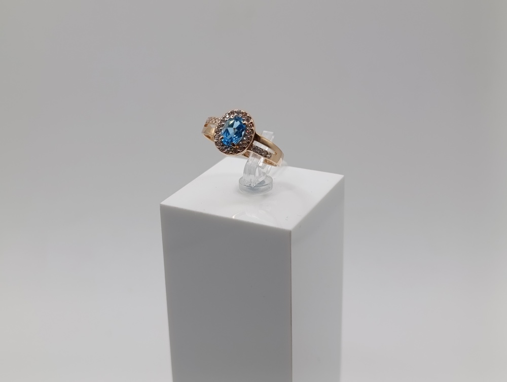 КОЛКМИ585 КОЛЬЦО С КАМНЯМИ (Au 585)