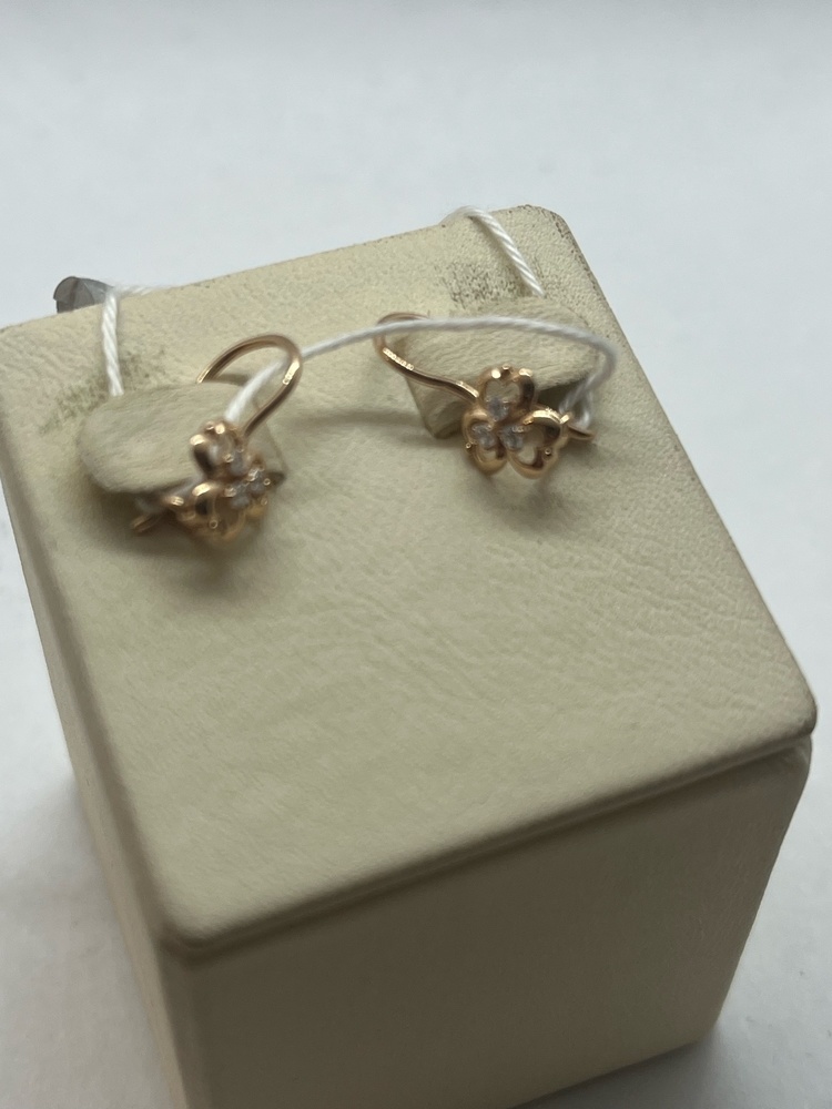 СКМИ585 СЕРЬГИ С КАМНЯМИ (Au 585)