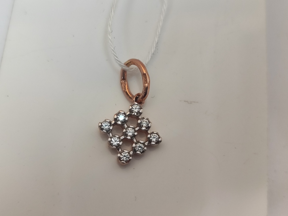 ПОДКМИ585 ПОДВЕСКА С КАМНЯМИ (Au 585)