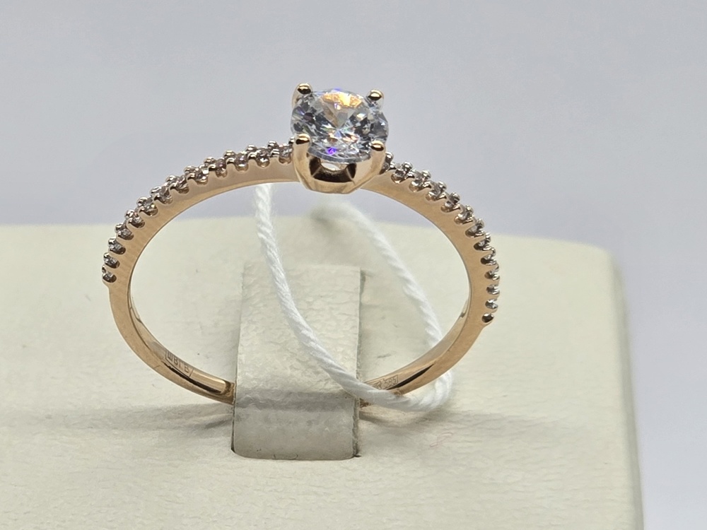 КОЛЬЦО С КАМНЯМИ (Au 585)