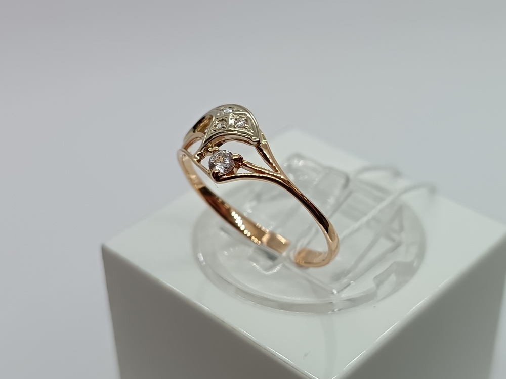 КОЛКМИ585 КОЛЬЦО С КАМНЯМИ (Au 585)