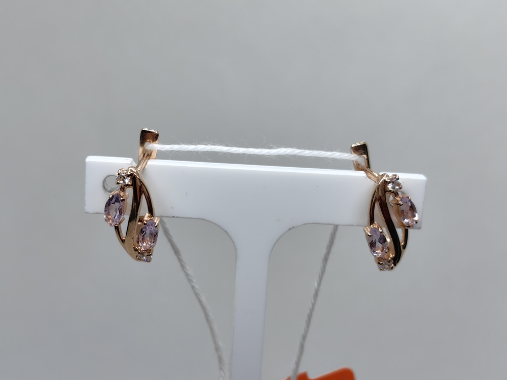 СЕРЬГИ С КАМНЯМИ (Au 585)