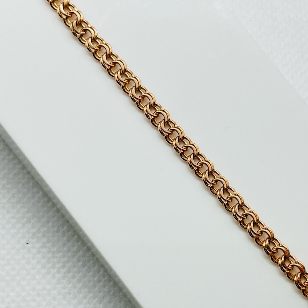 БЛБ585 БРАСЛЕТ ПОЛНОВЕСНЫЙ Бисмарк (Au 585)