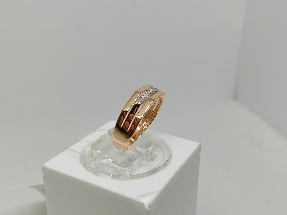 КОЛЬЦО С КАМНЯМИ (Au 585)