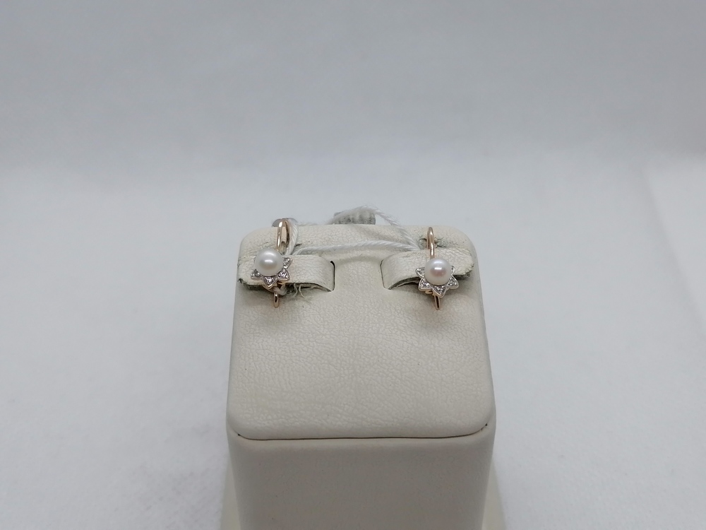 СКМИ585 СЕРЬГИ С КАМНЯМИ (Au 585)
