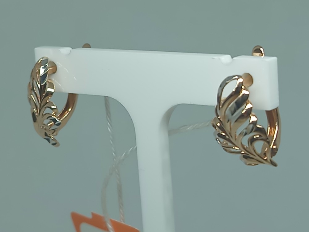 СБКМ585 СЕРЬГИ БЕЗ КАМНЯ (Au 585)