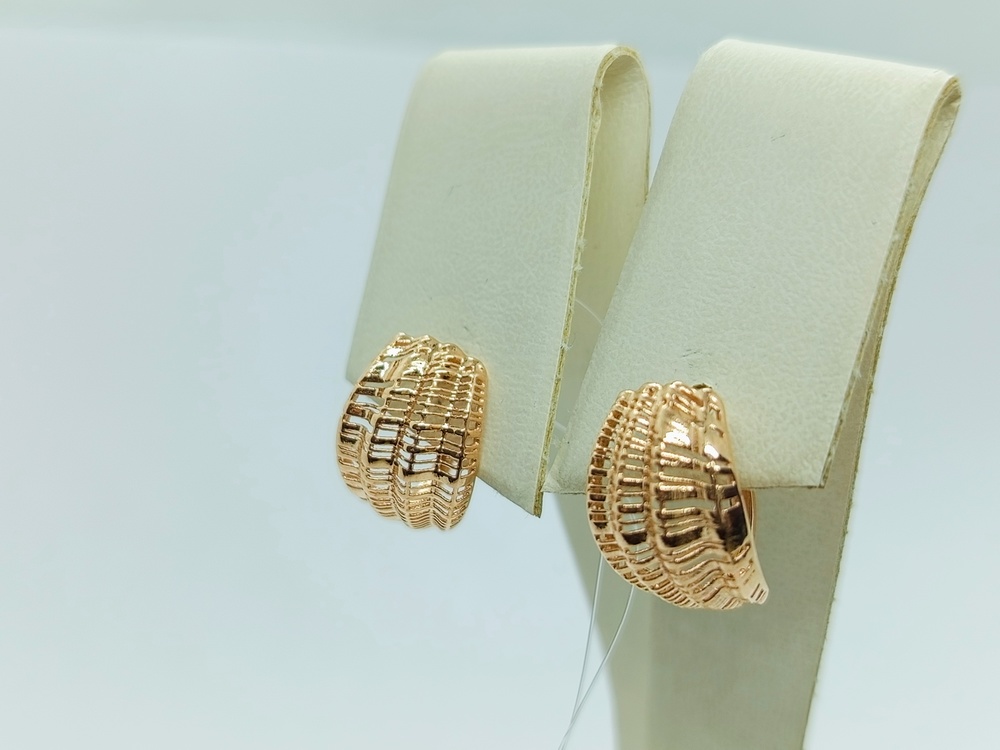 СЕРЬГИ БЕЗ КАМНЯ (Au 585)