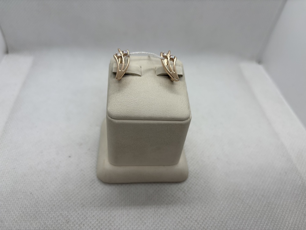 СКМИ585 СЕРЬГИ С КАМНЯМИ (Au 585)