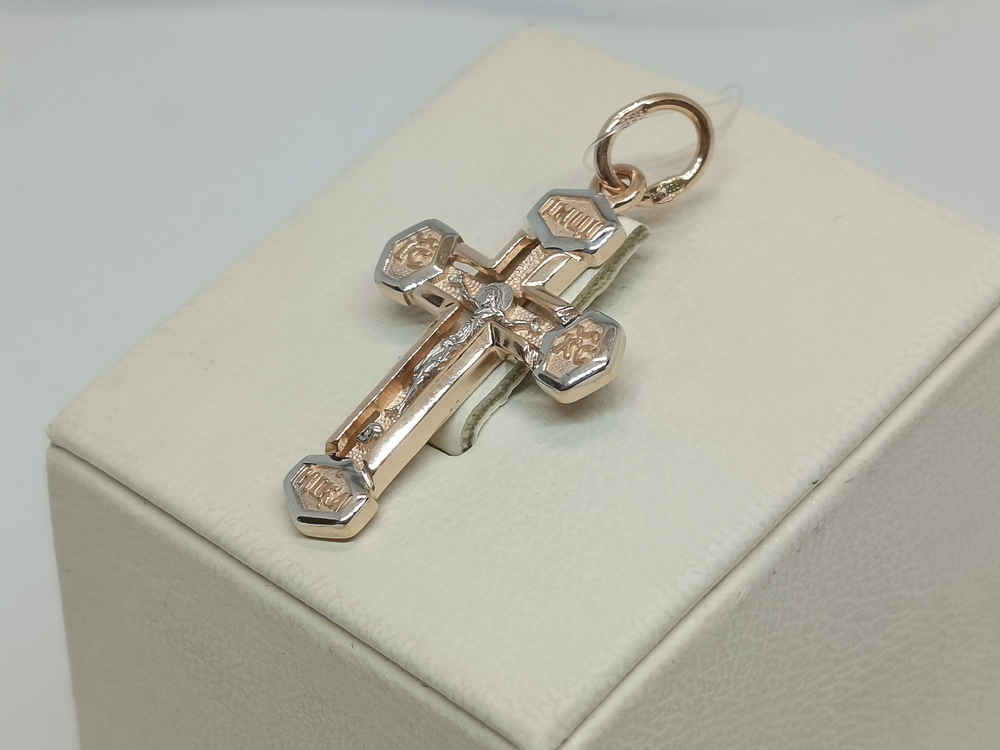 ПОДВЕСКА КРЕСТ без камня (Au 585)