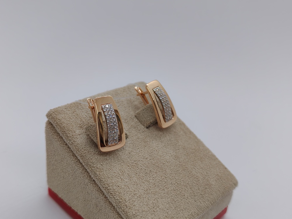 СЕРЬГИ С КАМНЯМИ (Au 585)