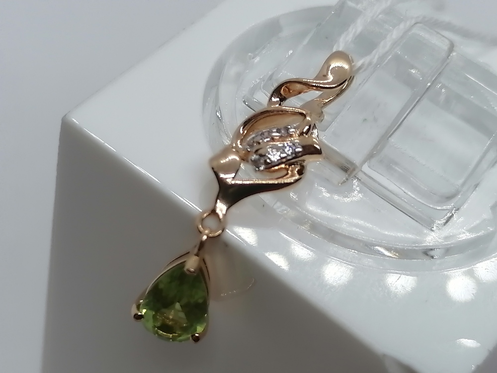 ПОДКМИ585 ПОДВЕСКА С КАМНЯМИ (Au 585)