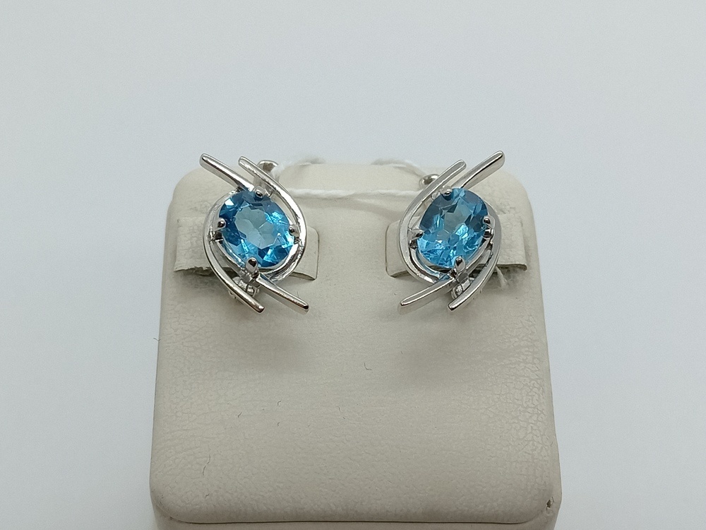 СЕРЬГИ С КАМНЕМ (Au 585)