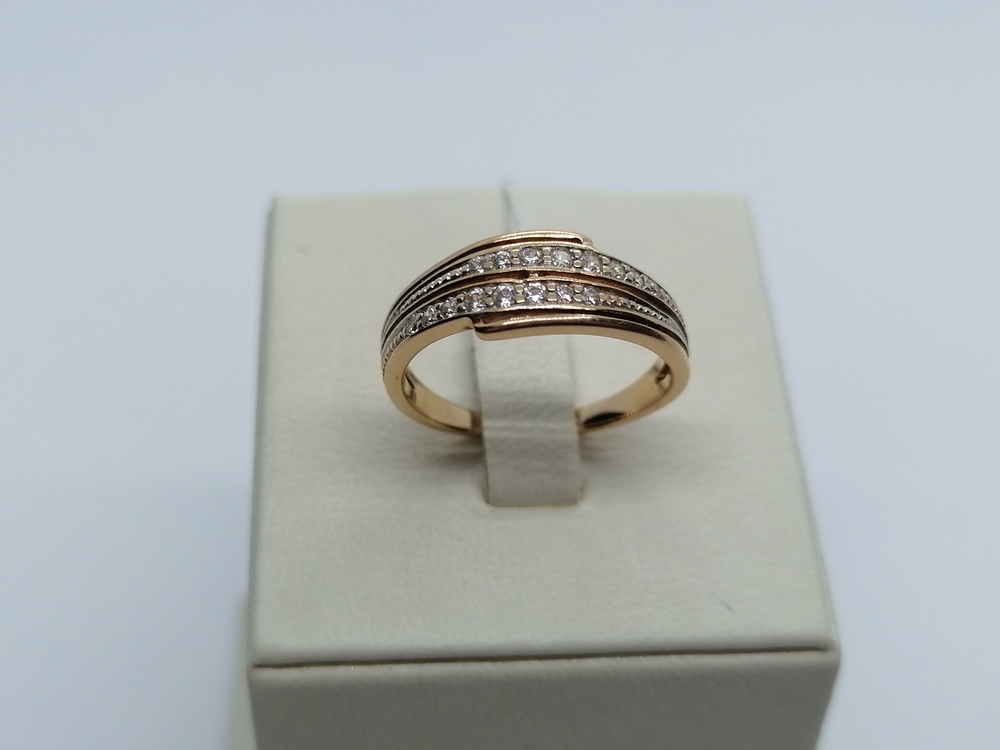 КОЛКМИ585 КОЛЬЦО С КАМНЯМИ (Au 585)