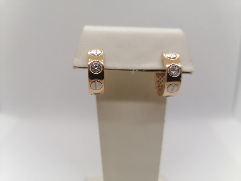 СЕРЬГИ С КАМНЯМИ (Au 585)