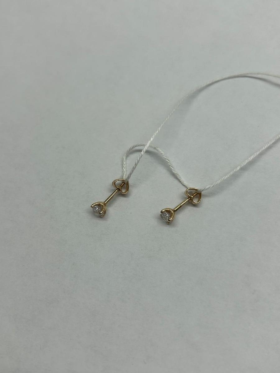 СПУС585 СЕРЬГИ ПУСЕТЫ (Au 585)