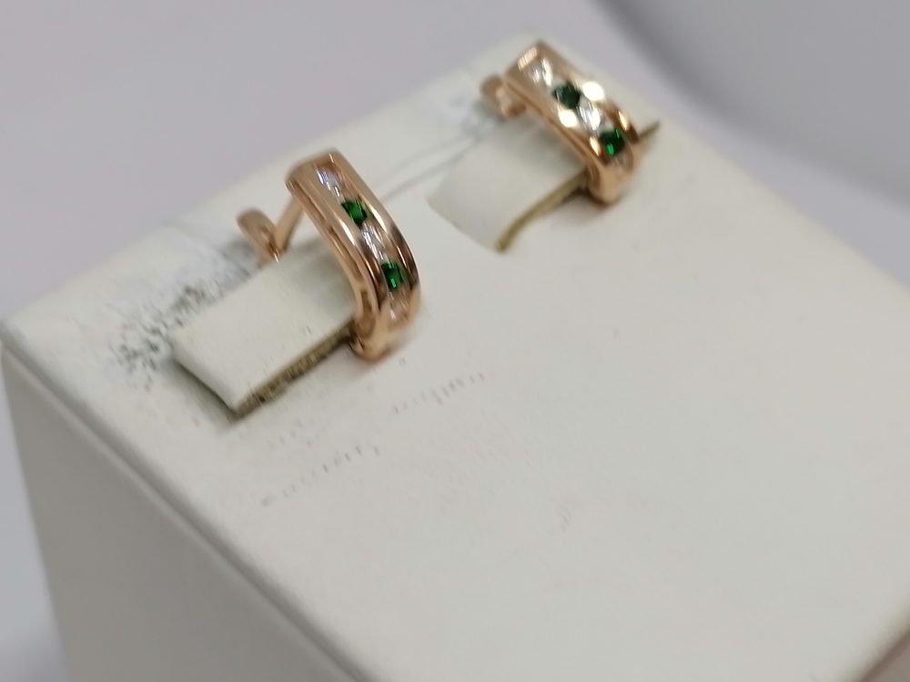 СЕРЬГИ С КАМНЯМИ (Au 585)